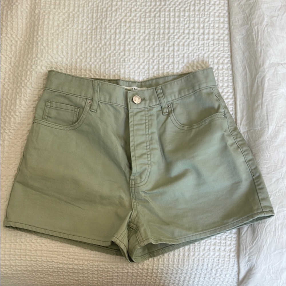 PacSun High Waist Green Shorts